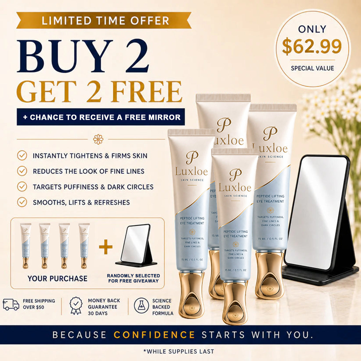 Xyltor™ Instant Face Temporary Tightener – Instant visible results in 30 seconds